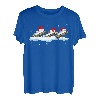 Weihnachtsmann-Mundharmonika, Weihnachtsbeleuchtung, lustige Mundharmonika, Geschenk für Liebhaber T-Shirt