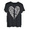 Engelsflügel auf der Rückseite des T-Shirt