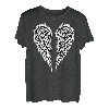 Engelsflügel auf der Rückseite des T-Shirt