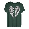 Engelsflügel auf der Rückseite des T-Shirt