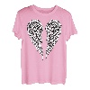 Engelsflügel auf der Rückseite des T-Shirt