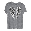 Engelsflügel auf der Rückseite des T-Shirt