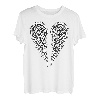 Engelsflügel auf der Rückseite des T-Shirt