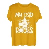 Mein Vater Schlagzeuger Schlagzeug Schlagzeug Musiker Rockband Metal T-Shirt