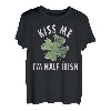 Lustiges Trikot zum St. Patrick's Day mit Kiss Me I'm Half Irish T-Shirt