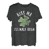 Lustiges Trikot zum St. Patrick's Day mit Kiss Me I'm Half Irish T-Shirt