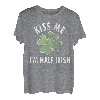Lustiges Trikot zum St. Patrick's Day mit Kiss Me I'm Half Irish T-Shirt