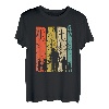 Herren Dad hoch 4 Papa 4 Kinder vierfacher Vater werden T-Shirt