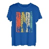 Herren Dad hoch 4 Papa 4 Kinder vierfacher Vater werden T-Shirt