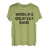 Herren Welt Bester Papa Worlds Okayest Dad T-Shirt