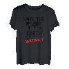 Save the Earth. Geschenkidee für Whisky Liebhaber. T-Shirt