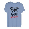 Save the Earth. Geschenkidee für Whisky Liebhaber. T-Shirt