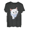 Weiße Katze zerrissener Stoff, Geschenke für Katzenliebhaber T-Shirt