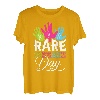 Rare Diseases Day 28. Februar 2023 Rare Rainbow Heart Zebra T-Shirt