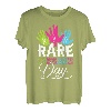 Rare Diseases Day 28. Februar 2023 Rare Rainbow Heart Zebra T-Shirt