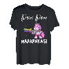 PEW Madafakas Lustiges Einhorn mit Regenbogenpistole - Weiß T-Shirt