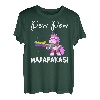 PEW Madafakas Lustiges Einhorn mit Regenbogenpistole - Weiß T-Shirt