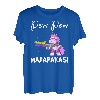 PEW Madafakas Lustiges Einhorn mit Regenbogenpistole - Weiß T-Shirt