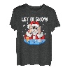 Let It Snow Lustiger Weihnachtsmann für Erwachsene, humorvolles Unkraut, Rauchen T-Shirt