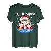Let It Snow Lustiger Weihnachtsmann für Erwachsene, humorvolles Unkraut, Rauchen T-Shirt