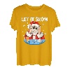 Let It Snow Lustiger Weihnachtsmann für Erwachsene, humorvolles Unkraut, Rauchen T-Shirt