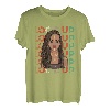 Locd Up Naturhaar, schwarz, Dreadlocks, Melanin, Mädchen T-Shirt