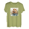 Biber-Aquarell-Grafik T-Shirt