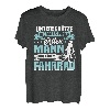 Herren Unterschätze niemals einen alten Mann mit einem Fahrrad T-Shirt