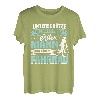 Herren Unterschätze niemals einen alten Mann mit einem Fahrrad T-Shirt