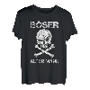 Herren Böser alter Mann Totenkopf und Knochen T-Shirt