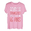 Geburtstag 16 Jahre Geschenkidee, originell, lustig, Mann und Frau T-Shirt