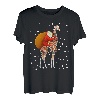 Santa Riding Giraffe Pyjama Weihnachten Tierliebhaber lustig T-Shirt
