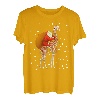 Santa Riding Giraffe Pyjama Weihnachten Tierliebhaber lustig T-Shirt