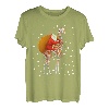 Santa Riding Giraffe Pyjama Weihnachten Tierliebhaber lustig T-Shirt