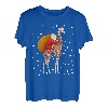 Santa Riding Giraffe Pyjama Weihnachten Tierliebhaber lustig T-Shirt