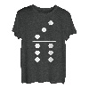 Domino Game 6 3 Lustiges Halloween Gruppenkostüm T-Shirt