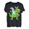 Osterhase Reiten Dinosaurier T Rex Ostern Kinder Jungen T-Shirt