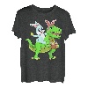 Osterhase Reiten Dinosaurier T Rex Ostern Kinder Jungen T-Shirt