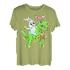 Osterhase Reiten Dinosaurier T Rex Ostern Kinder Jungen T-Shirt