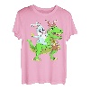 Osterhase Reiten Dinosaurier T Rex Ostern Kinder Jungen T-Shirt