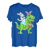Osterhase Reiten Dinosaurier T Rex Ostern Kinder Jungen T-Shirt