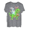Osterhase Reiten Dinosaurier T Rex Ostern Kinder Jungen T-Shirt