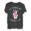 Einen Scheiss muss ich Einhorn Geschenk für Frauen T-Shirt