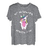 Einen Scheiss muss ich Einhorn Geschenk für Frauen T-Shirt