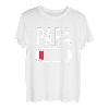 Papa Vater Batterie Geschenk für Vatertag T-Shirt