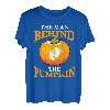 The Man Behind The Pumpkin Dad Soon Halloween Schwangerschaft T-Shirt