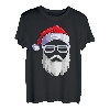 Weihnachtsmann Nikolaus Cool Weihnachtsshirt Christmas Santa Kurzarm T-Shirt
