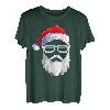 Weihnachtsmann Nikolaus Cool Weihnachtsshirt Christmas Santa Kurzarm T-Shirt