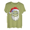 Weihnachtsmann Nikolaus Cool Weihnachtsshirt Christmas Santa Kurzarm T-Shirt