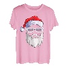 Weihnachtsmann Nikolaus Cool Weihnachtsshirt Christmas Santa Kurzarm T-Shirt